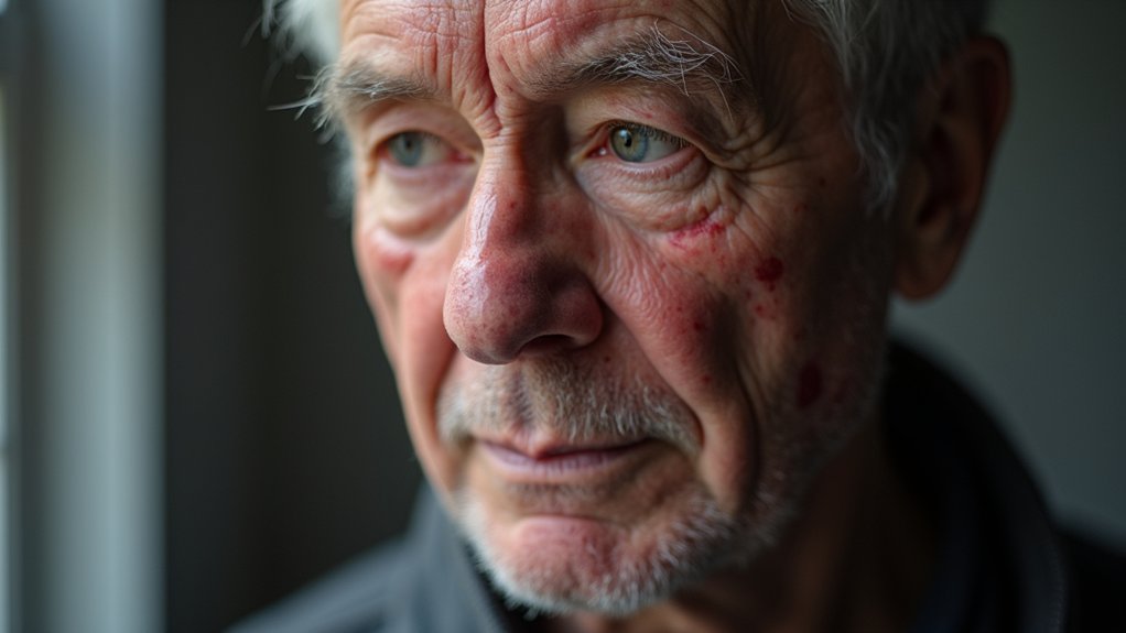 alcohol related facial skin changes