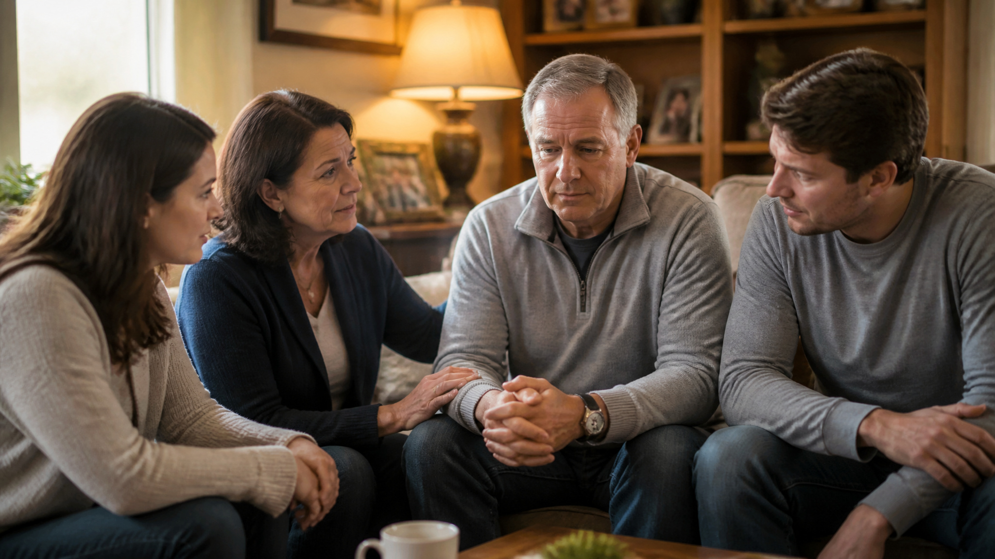 A family preparing for intervention