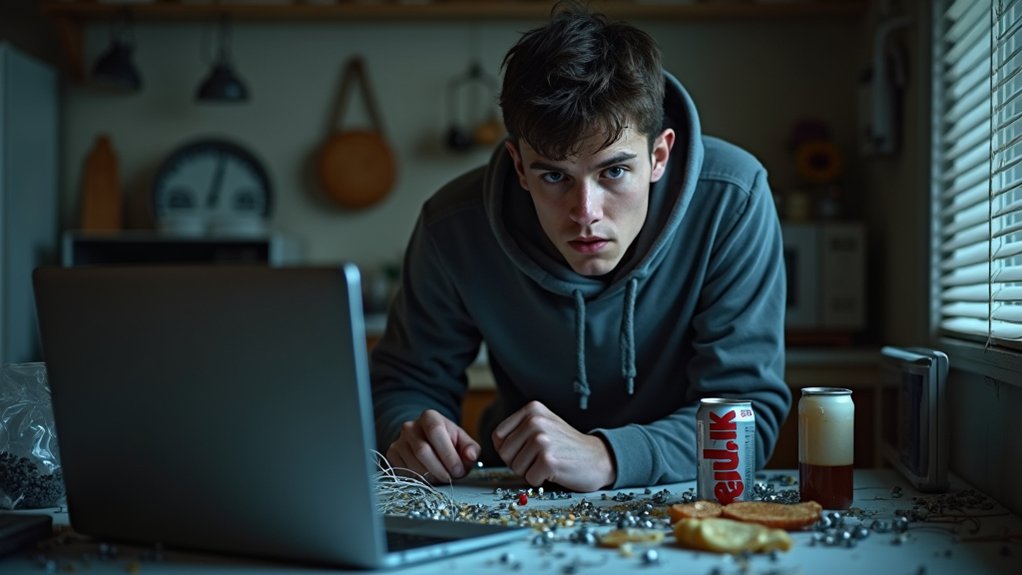 meth causes paranoia and agitation